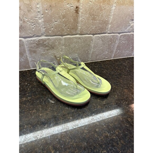 Sam Edelman Naomi Thing Sandal Lime Croc Size 9 NEW - Picture 2 of 10